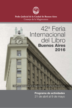 42a Feria Internacional del Libro - Consejo de la Magistratura de la