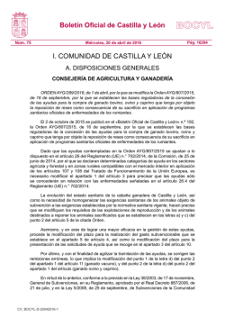 BOCYL n.º 75 20-abril-2016 - Agronews Castilla y León