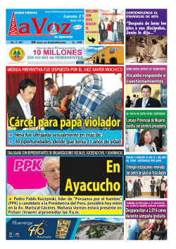 jueves 21 de abril de 2016 - Diario La Voz de Ayacucho