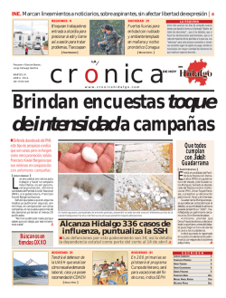 Versión Impresa - La Crónica de Hoy en Hidalgo