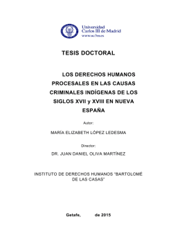 TESIS DOCTORAL LOS DERECHOS HUMANOS PROCESALES