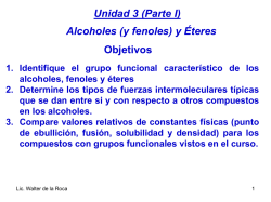 Unidad 3 (Alcoholes y éteres 1S 2016 P.I )
