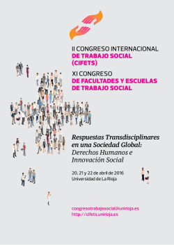 Programa pdf - Congreso Internacional de Trabajo Social