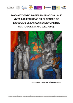 diagnóstico de la situación actual que viven las reclusas