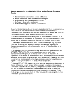 Soporte tecnol&oacute;gico al subtitulado, Liliana Avalos Benetti