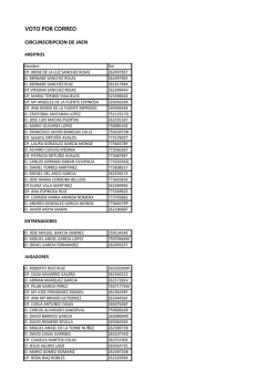 Especial voto correo - Federación Andaluza de Baloncesto