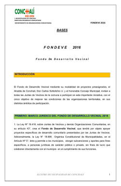 fondeve 2016 - Municipalidad de Conchalí