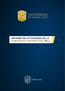 Informe de actividades de la comunidad universitaria 2015