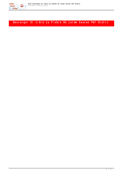 Descargar El Libro La Fiebre De Jaime Caucao Pdf Gratis