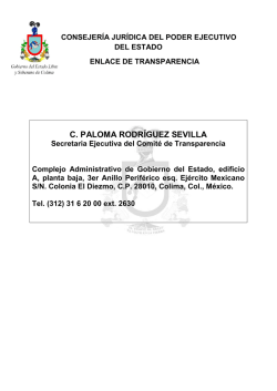 Enlace de Transparencia Consejería Jurídica del Poder Ejecutivo