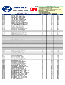 Lista de Precios 3M