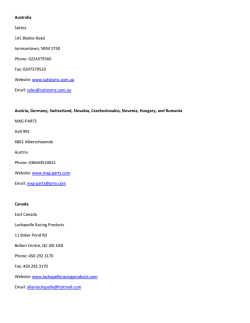 Australia Suttos 141 Blaikie Road Jamisontown, NSW 2750 Phone