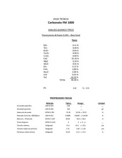 Carbonato FM 1000 - tu materia prima en venezuela