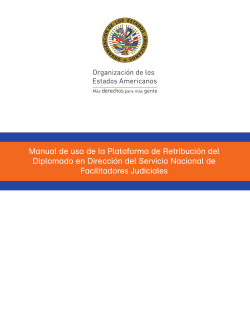 Manual de uso de la Plataforma de Retribución del Diplomado en