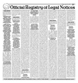 Legal - The San Juan Daily Star