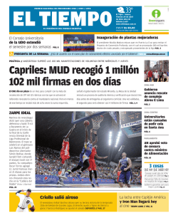 Capriles: MUD recogió 1 millón 102 mil firmas en dos días