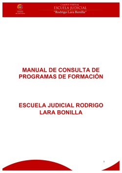 manual de consulta de programas de formación escuela judicial