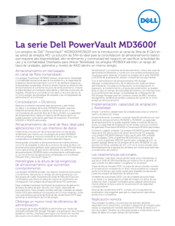 La serie Dell PowerVault MD3600f