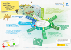 Infografía sobre capital natural y economía circular