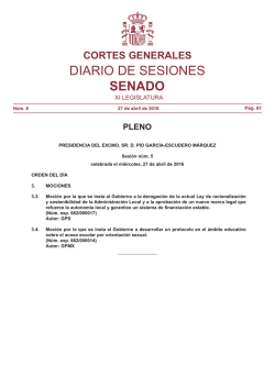 Diario de Sesiones de Pleno