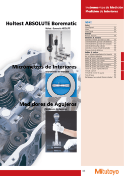 Holtest ABSOLUTE Borematic Medidores de Agujeros