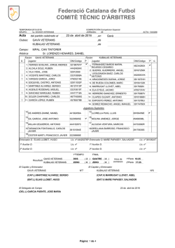 Federaci&oacute; Catalana de Futbol COMIT&Egrave; T&Egrave;CNIC D`&Agrave;RBITRES
