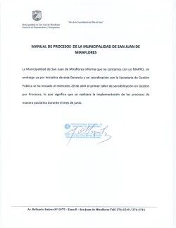 mapro - Municipalidad de San Juan de Miraflores