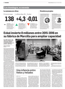 Exkal invierte 8 millones entre 2015-2016 en su