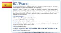 España / Rumbo Joven: Edición SPAMEX 2016