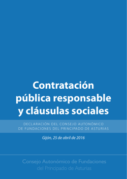 Declaración Contratación Pública Responsable e informe técnico
