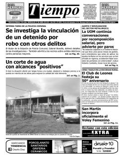 Se investiga la vinculación de un detenido por robo con otros delitos