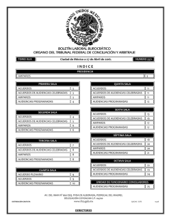 indice - Tribunal Federal de Conciliación y Arbitraje