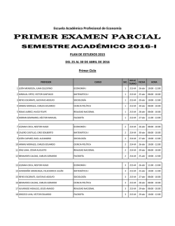 Escuela Académico Profesional de Economía