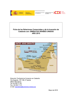 EMIRATOS &Aacute;RABES UNIDOS A&Ntilde;O 2015