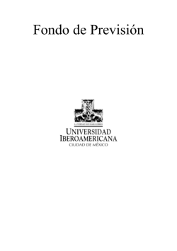 Fondo de Previsión - Universidad Iberoamericana