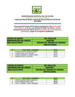 resultados de selección de fichas de resumen