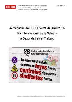 Actos convocados 28 de abril