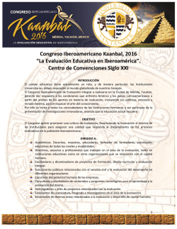 Congreso Iberoamericano Kaanbal, 2016