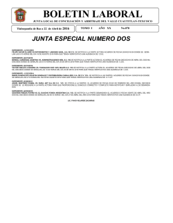 boletin laboral - Junta Texcoco