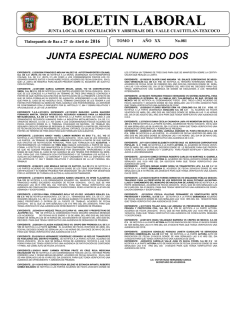 boletin laboral - Junta Texcoco