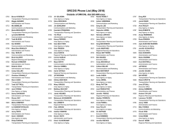 DRCOG Phone List (April 2016)