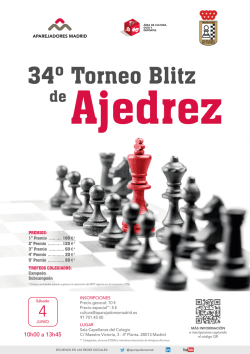 34. Torneo blitz de Ajedrez