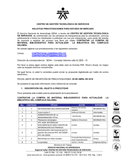 estudio de mercado - Inicio | Contratación SENA