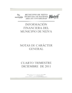 Notas de Carácter General