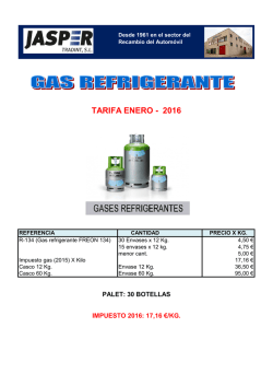 Gas refrigerante - Jasper Tradint