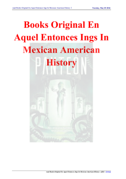 read Books Original En Aquel Entonces Ings In Mexican American