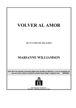Volver al amor