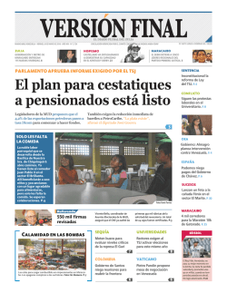 El plan para cestatiques a pensionados está listo