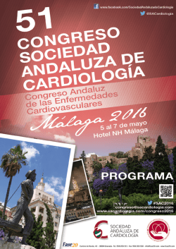 Programa Científico  - Sociedad Andaluza de Cardiología
