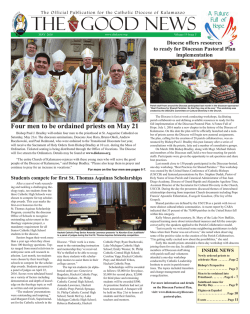 Feature interviews with ordination candidates Check out the latest